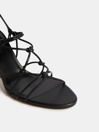 Le Monde Béryl - Grace Sandal Heel, Black Leather