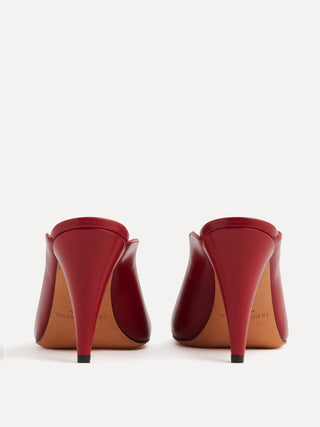 Iris Mule / Lipstick Leather