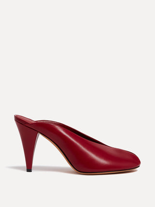 Iris Mule / Lipstick Leather