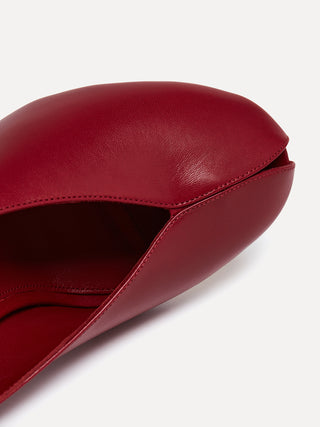 Iris Mule / Lipstick Leather
