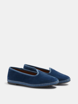 Le Monde Béryl - Kids Soft Venetian Slipper Jeans Velvet
