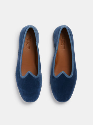 Le Monde Béryl - Kids Soft Venetian Slipper Jeans Velvet