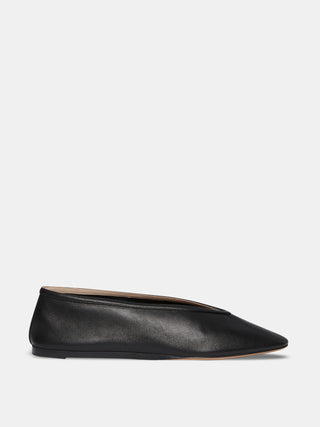 Le Monde Béryl - Luna Slipper Black Leather