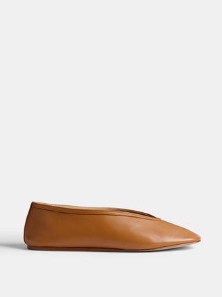 Luna Slipper / Camel Leather