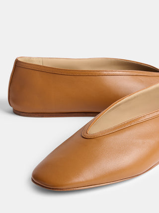 Luna Slipper / Camel Leather