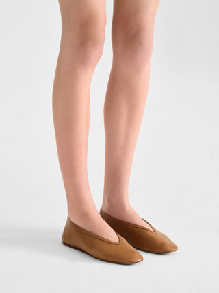 Luna Slipper / Camel Leather