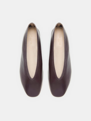 Luna Slipper / Plum Leather