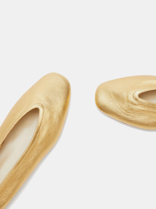 Le Monde Béryl - Luna Slipper Yellow Gold Leather
