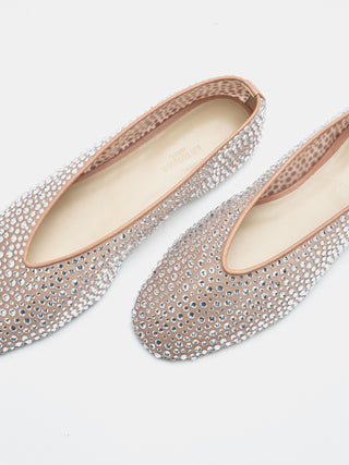 Luna Slipper / Fawn Mesh Crystal