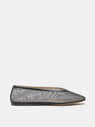 シューズ・サンダルその他 Le Monde Beryl Black glitter Luna slipper with net Luna Slipper / Black Mesh Glitter