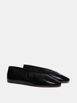 Le Monde Béryl - Luna Slipper Black Naplack Leather