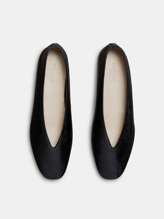 Le Monde Béryl - Luna Slipper Black Naplack Leather