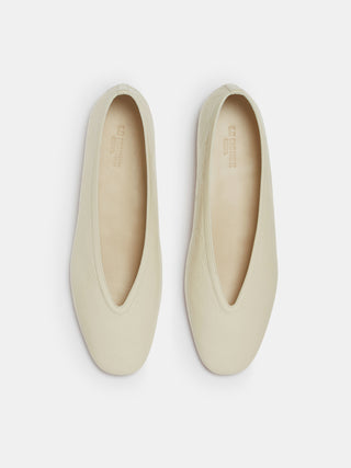 Le Monde Béryl - Luna Slippers ecru naplack leather