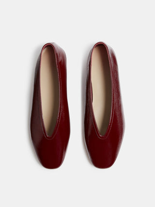 Le Monde Béryl - Luna Slipper Oxblood Patent Leather
