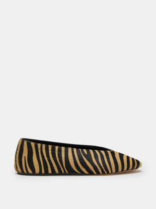 Luna Slipper / Zebra Calf Hair