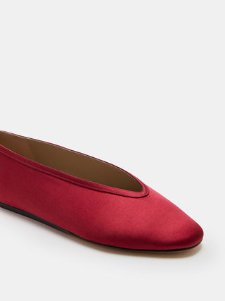 Le Monde Béryl - Luna Slipper, Tomato Satin
