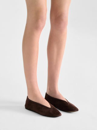 Luna Slipper / Chocolate Suede