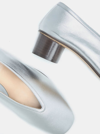 Luna Pump / Silver Leather