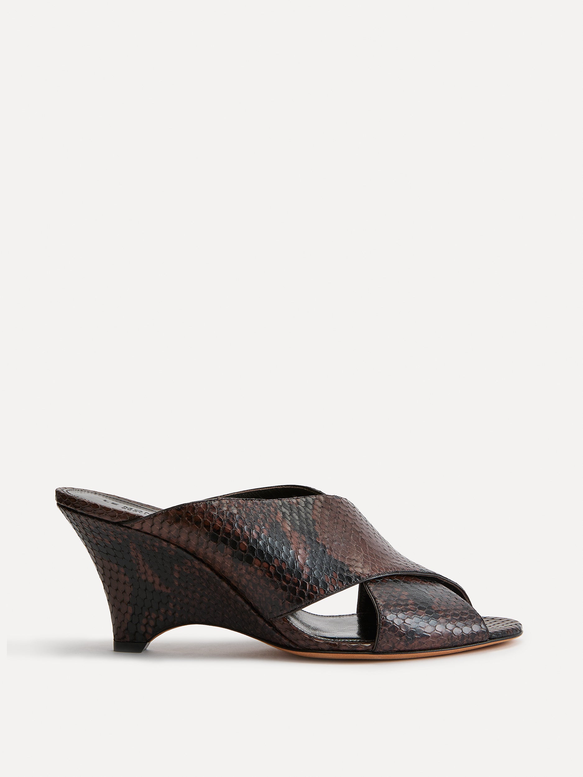 Luca Mule / Chocolate Leather Snake Effect