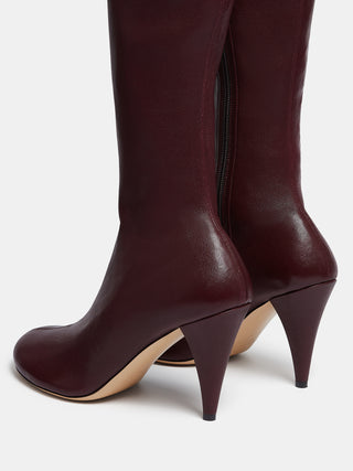 Kim Sion Madison Boot / Burgundy Leather