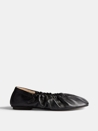 Mica Flat / Black Leather New