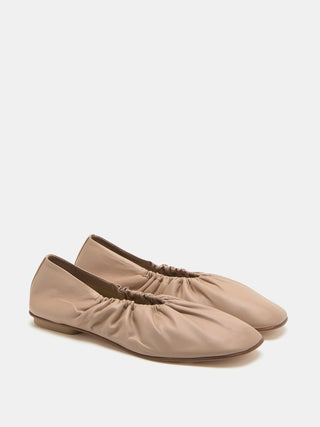 Mica Flat / Fawn Leather