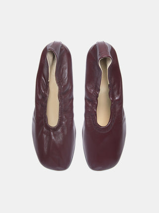 Le Monde Beryl - Mica Flat Oxblood Leather