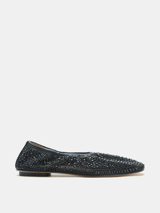 Mica Flat / Black Mesh Crystal