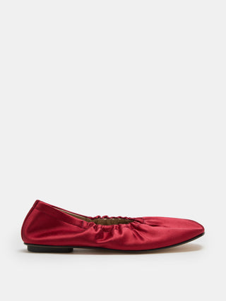 Le Monde Béryl - Mica Flat, Tomato Red Satin
