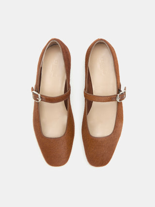 Mary Jane / Chestnut Calf Hair