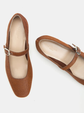 Mary Jane / Chestnut Calf Hair