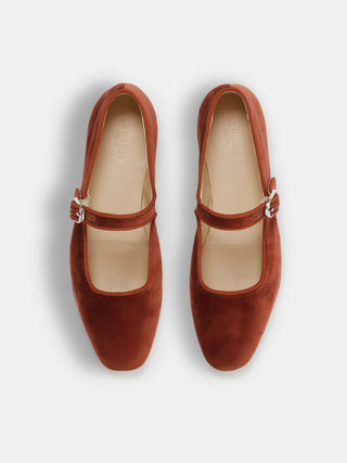 Le Monde Béryl - Mary Jane Brick Velvet