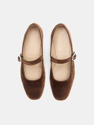 Mary Jane / Date Brown Velvet