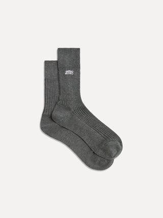 Bio Short Socks / Grey Melange Organic Cotton