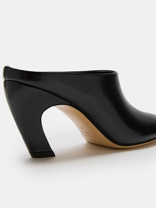 Le Monde Béryl - Mica Mule, Black Spazzolato Leather