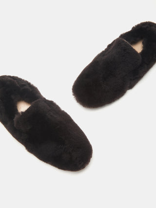 Orlando Moccasin / Chocolate Shearling