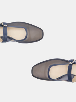 Le Monde Béryl – Ballet Mary Jane Navy Mesh