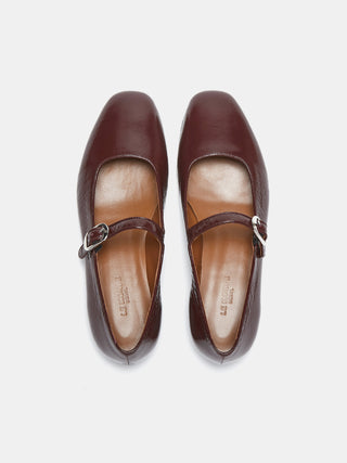 Mary Jane / Aubergine Naplack Leather