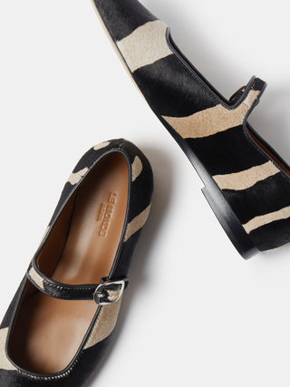 J.Crew Multistrap Mary Jane Flats In Suede in Black