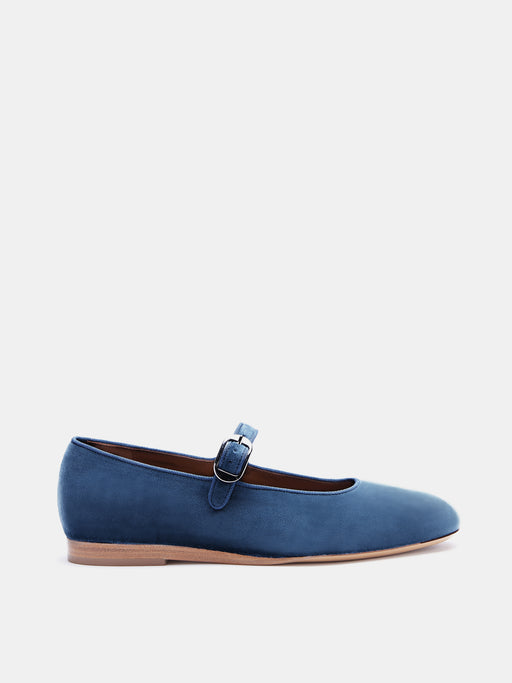 Blue suede best sale mary jane shoes