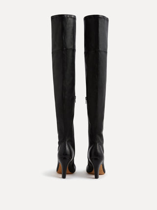 Le Monde Béryl - Mica Tall Boot / Black Stretch Leather