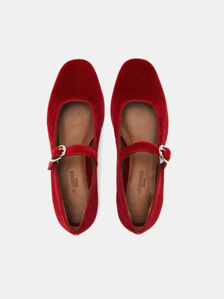 Red velvet cheap mary janes