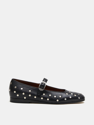 Le Monde Béryl - Mary Jane Black Leather Studs
