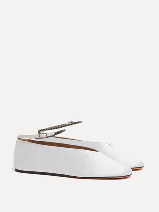 Olympia Slipper / Ivory Satin