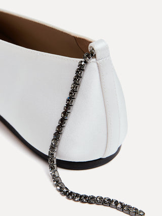 Olympia Slipper / Ivory Satin