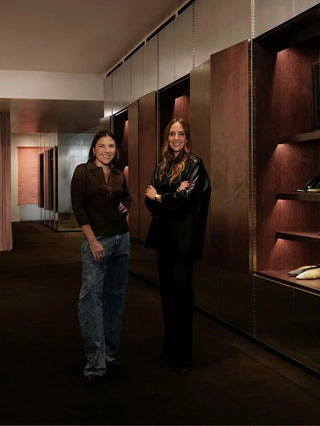 Katya Shyfrin and Lily Atherton Hanbury in the New York flagship.