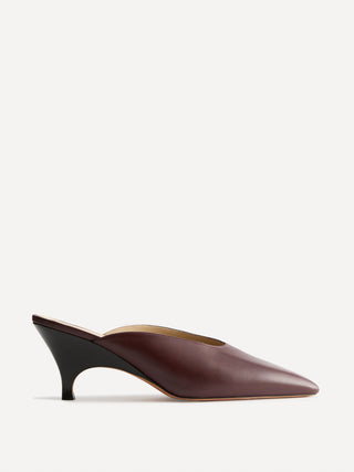 Petra Mule / Bordeaux Leather