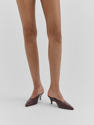 Petra Mule / Bordeaux Leather