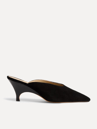 Petra Mule / Black Suede
