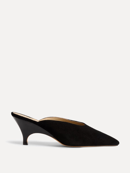 Petra Mule / Black Suede